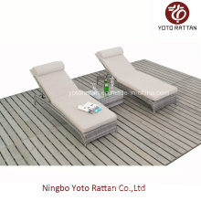 Two PCS Loungers for Outdoor with Teatable (016)